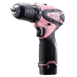 Makita 10,8V LiIon skrue skine PINK kit