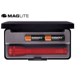 Maglite lygte mini AA i gave�ske R�D
