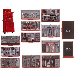 Teng Tools komplet v�rkt�jsvogn med 715 dele