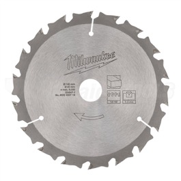 Milwaukee rundsavsklinge 140mm x 20mm x 18T 