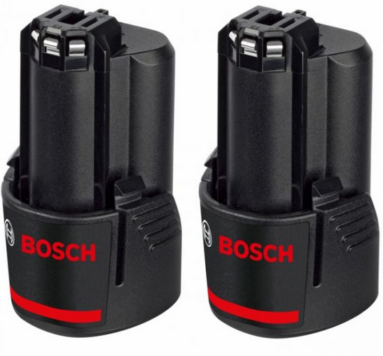 Bosch  batterier 2 stk. 10.8v / 12V 2.0 Ah Li-ion originale 