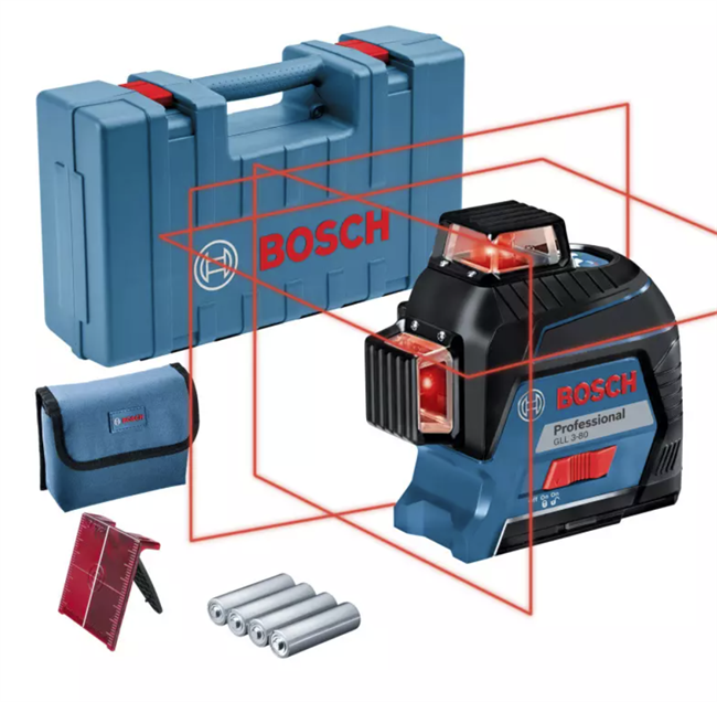 BOSCH GLL 3-80 Linjelaser professional 