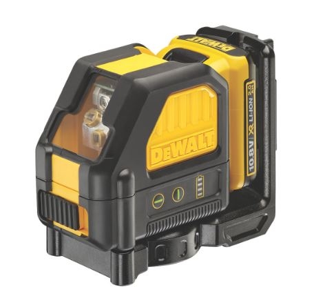 DeWALT 10,8V Selvnivellerende krydslinjelaser, Rød