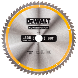 forfriskende ekskrementer mosaik Dewalt klinge 250mm x 30mm(hul) 48T Construction DT1957