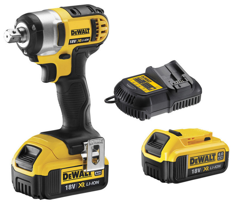 Dewalt 18V Kompakt Slagnøgle DCF880M2 T-stack 2 x 4.0 batterier