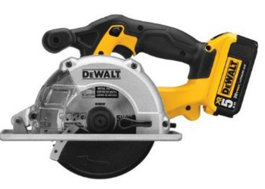 Dewalt 18V XR Akku metalrundsav 140 mm kit m. 2 x 5.0 batterier