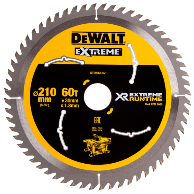 Dewalt klinge 210 30 mm x 60T