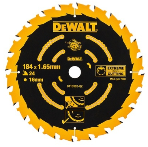 Dewalt  klinge 184mm x 16mm x 24T  DT10302