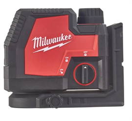 Milwaukee USB-opladelig krydslaser m. grøn laser