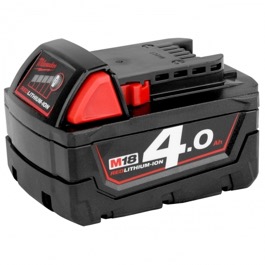 Milwaukee 18V Li-Ion batteri M18 serien 4,0Ah M18B4