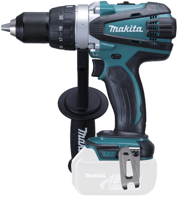Makita DDF458 LXT 18V Li-Ion Bore/skrue maskine, Løs enhed