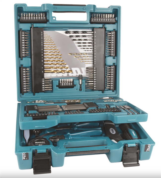Makita bor/bit sæt m. 200 dele D-37194