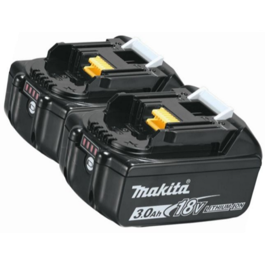 Makita batterier 2 stk BL1830B  18V 3.0 Ah Li Ion med indikator