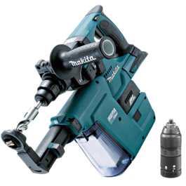 Makita Borehammer 18V DHR243 med udsugningsadapter, Løs enhed