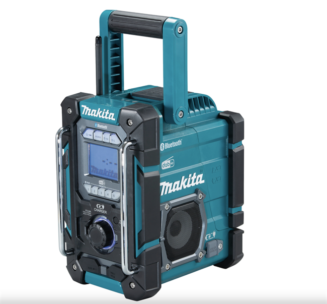 Makita DAB+/Bluetooth Radio med indbygget oplader Model DMR301 til 12v-18V
