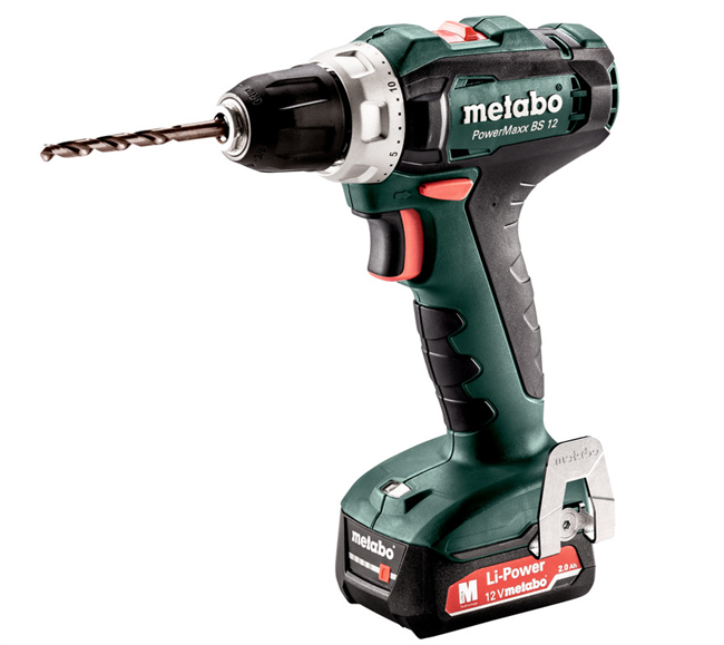 Metabo 12V BS12 PowerMaxx bore/skruemaskine kit