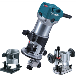 Makita enhåndsfræser RT0700CX2J 230V I MAkPac + kopi ringe