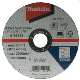 Makita E-10877 5-pak skæreskive til vinkelsliber 125 mm