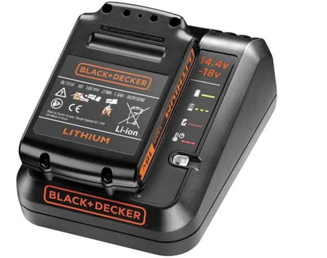 Black & Decker batteri og oplader 18V