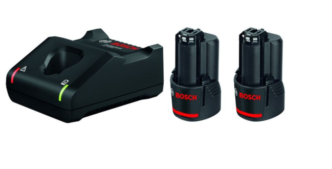 Bosch GAL12V-40 + 2 x 2.0 BLÅ Batteri  click and go