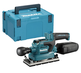 Makita rystepudser kulfri 18V DBO380ZJ, løs enhed i Makpac