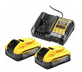 Dewalt 18V Powerstack batterisæt DCB1104H2-QW