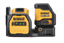 DeWALT 12V/18V  Selvnivellerende krydslinjelaser, grøn inkl batteri og oplader