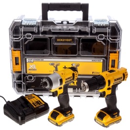 Dewalt 10.8V Li-Ion 2 dels 2,0ah T-stack 