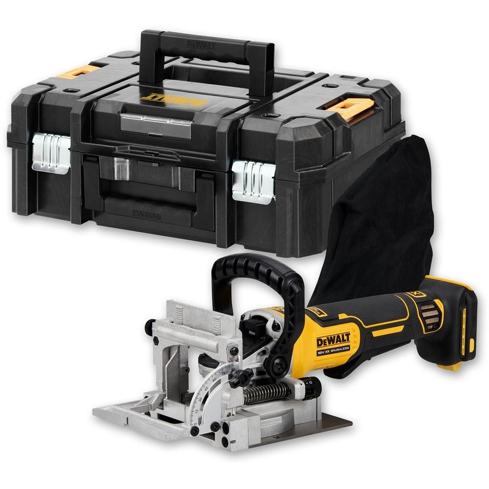 dekorere Initiativ Produktion Dewalt 18V XR kulfri lamelfræser DCW682NT, løs enhed i kuffert uden batteri  og lader.