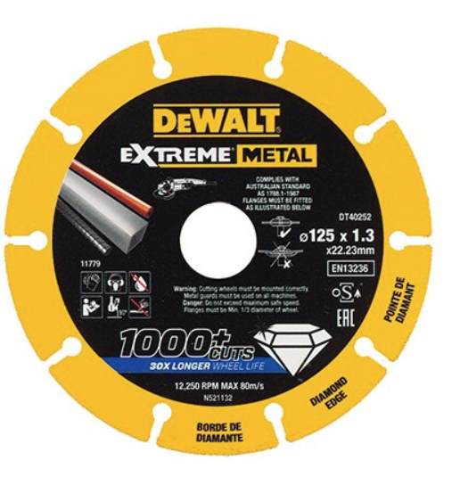 Dewalt diamant skæreskive 125x 22.23 x 1.3mm DT40252