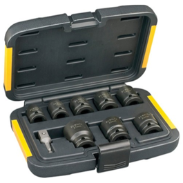 Dewalt 9 dels kit med slag-toppe 10-27mm