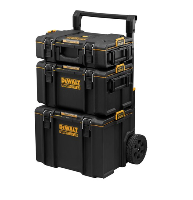 Dewalt Toughsystem 2.0 trolly/sækkevogn med 3 kasser