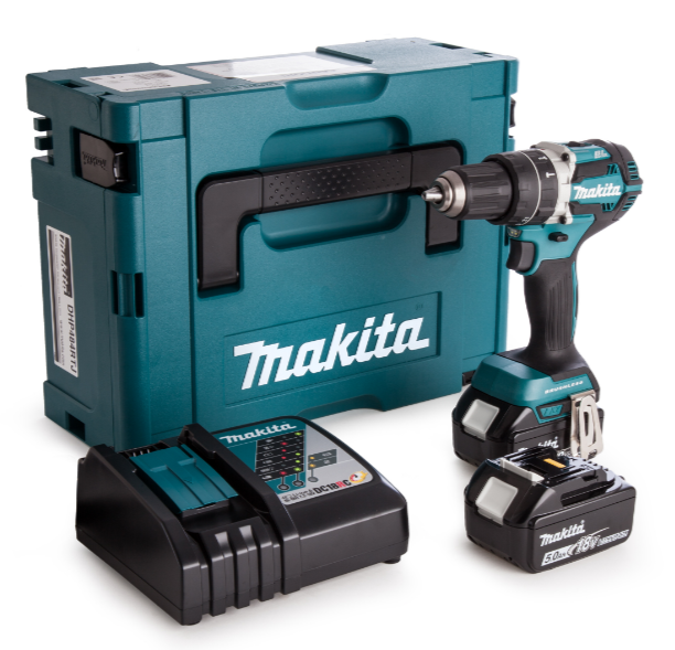 Makita DHP484RMJ 18V / 4.0Ah Brushless  Li-Ion Kombi slagbore