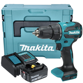 Makita DHP490SF1J 18V Li-Ion KULLØS Slag/bore/skruemaskine, sæt i Makpac kuffert.