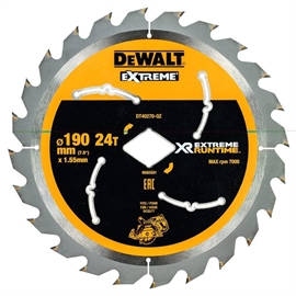 Dewalt  klinge 190mm 24T Diamant centerthul