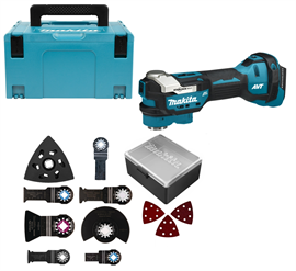 Makita Multicutter Kulløs 18V DTM52ZJX39, løs enhed i kuffert