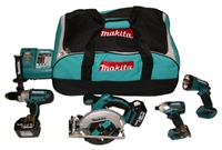 Makita LXT 18 volt 4 dels luksus Littium-Ion  sæt 