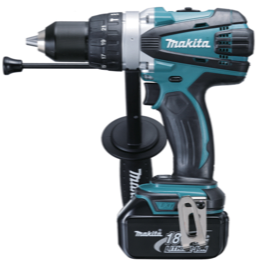 Makita DHP458 LXT 18V Li-Ion Slag/bore/skruemaskinesæt i Makpac med 2 batterier