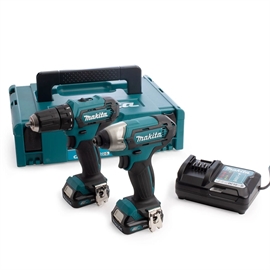 Makita CLX224AJ Li-Ion 12V boremaskine & slagskrue 2.0AH kit