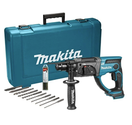Makita LXT 18 Volt Borehammer DHR202ZKX6, Løs enhed I kuffert