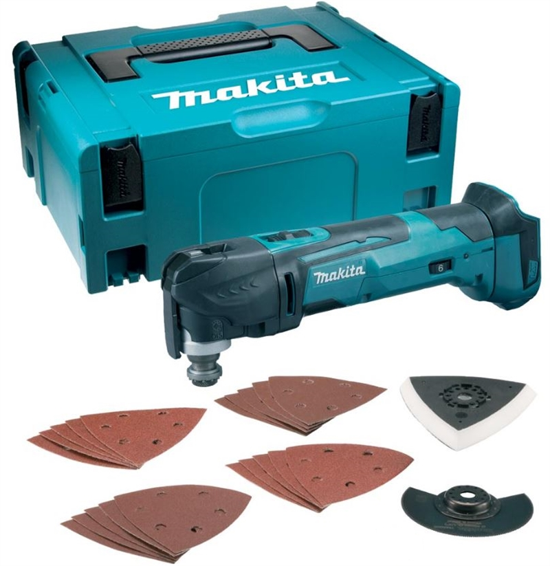 Makita Multicutter DTM51ZJX7 18V , med tilbehør i makpac 3